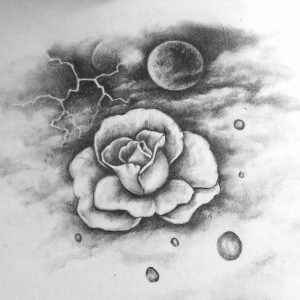 Moon Flower drawing